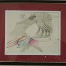 Beautiful Pencil/Colored Pencil Drawing "We Need God in America Again"