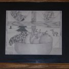 Beautiful Pencil Drawing (Fruit in the Window)