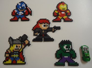 Perler Bead Black Widow by SuperMrHolmes on DeviantArt