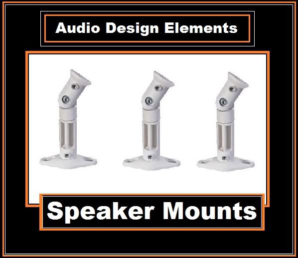 3-Pack)White-Speaker Wall Ceiling Mount Brackets For Home Theater ...