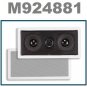 White Surround Sound In-Wall/Ceiling Center Cannel Speaker(5 1/4 inch)100 W Max