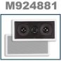 White Surround Sound In-Wall/Ceiling Center Cannel Speaker(5 1/4 inch)100 W Max