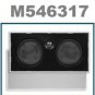 White Surround Sound In-Wall/Ceiling Center Channel Speaker(5 1/4 inch)160 W Max