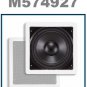 White Surround Sound In-Wall/Ceiling Subwoofer Bass Speaker(8 inch)160 Watts Max