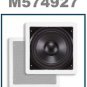 White Surround Sound In-Wall/Ceiling Subwoofer Bass Speaker(8 inch)160 Watts Max