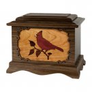 Wood Cremation Urn (Wooden Urns) - Walnut Cardinal Ambassador