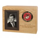 Wood Cremation Urn (Wooden Urns) - Oak Picture Military