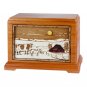 Wood Cremation Urn (Wooden Urns) - Mahogany Dairy Farm Hampton