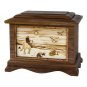 Wood Cremation Urn (Wooden Urns) - Walnut Horse Rider on the Beach Ambassador