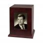 Wood Cremation Urn (Wooden Urns) - Rosewood Vertical Photo