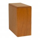 Wood Adult Cremation Urn - Mahogany Niche (2 Urns fit in 9" x 9" x 9" niche)