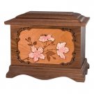 Wood Cremation Urn (Wooden Urns) - Walnut Cherry Blossoms Ambassador