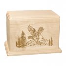 Wood Cremation Urn (Wooden Urns) - Maple Eagle