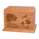 Wood Cremation Urn (Wooden Urns) - Natural Cherry Road Home