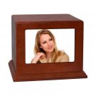 Wood Cremation Urn (Wooden Urns) - Cherry Horizontal Photo