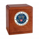 Wood Cremation Urn (Wooden Urns) - Cherry Freedom Military