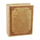Wood Cremation Urn (Wooden Urns) - Natural Cherry Bible Psalm 23