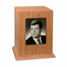 Wood Cremation Urn (Wooden Urns) - Natural Cherry Vertical Photo