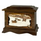 Wood Cremation Urn (Wooden Urns) - Walnut Marshland Duck Ambassador