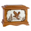 Wood Cremation Urn (Wooden Urns) - Mahogany Eagle Ambassador