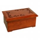 Wood Cremation Urn (Wooden Urns) - Cherry Autumn Leaves