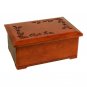 Wood Cremation Urn (Wooden Urns) - Cherry Autumn Leaves