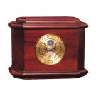 Wood Cremation Urn (Wooden Urns) - Rosewood Diplomat Military