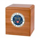 Wood Cremation Urn (Wooden Urns) - Mahogany Freedom Military