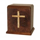 Wood Cremation Urn (Wooden Urns) - Walnut Cross