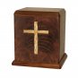 Wood Cremation Urn (Wooden Urns) - Walnut Cross