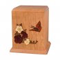 Wood Cremation Urn (Wooden Urns) - Cherry Butterfly