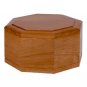 Wood Adult Cremation Urns - Mahogany Octagon Urn