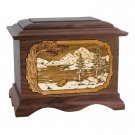 Wood Adult Cremation Urn (Wooden Urns) - Walnut Mountain Lakes Ambassador