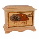 Wood Cremation Urn (Wooden Urns) - Oak Geese Ambassador