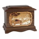 Wood Cremation Urn (Wooden Urns) - Walnut Soulmates by Lakeshore Ambassador