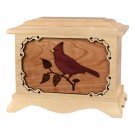Wood Cremation Urn (Wooden Urns) - Maple Cardinal Ambassador