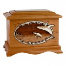 Wood Cremation Urn (Wooden Urns) - Mahogany Whales Ambassador