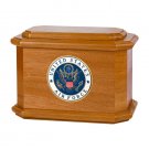 Wood Cremation Urn (Wooden Urns) - Mahogany Diplomat Military