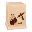 Wood Cremation Urn (Wooden Urns) - Maple Hummingbird