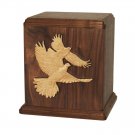 Wood Cremation Urn (Wooden Urns) - Walnut Doves