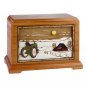 Wood Cremation Urn (Wooden Urns) - Mahogany Farm Hampton