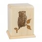 Wood Cremation Urn (Wooden Urns) - Maple Owl