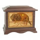 Wood Cremation Urn (Wooden Urns) - Walnut Pheasant Ambassador
