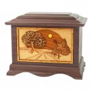Wood Cremation Urn (Wooden Urns) - Walnut Turkey Ambassador