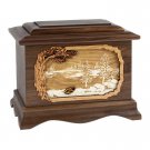 Wood Cremation Urn (Wooden Urns) - Walnut Lakeshore Ambassador