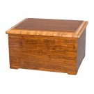 Wood Cremation (Wooden Urns) - Bamboo Memory Chest with Urn