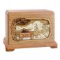 Wood Cremation Urn (Wooden Urns) - Oak Soulmates Hampton