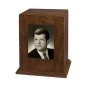 Wood Adult Cremation Urn (Wooden Urns) - Walnut Vertical Photo