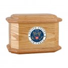 Wood Cremation Urn (Wooden Urns) - Oak Diplomat Military