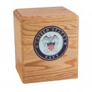 Wood Cremation Urn (Wooden Urns) - Oak Freedom Military